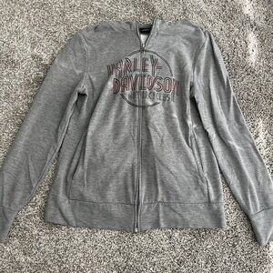 Harley-Davidson Gray Ireland Zip Up Hoodie